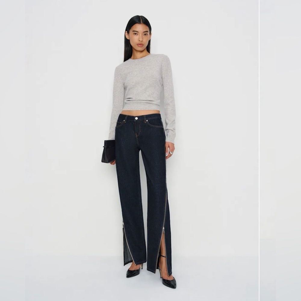 Reformation Charlee Low Rise Straight Leg Jeans